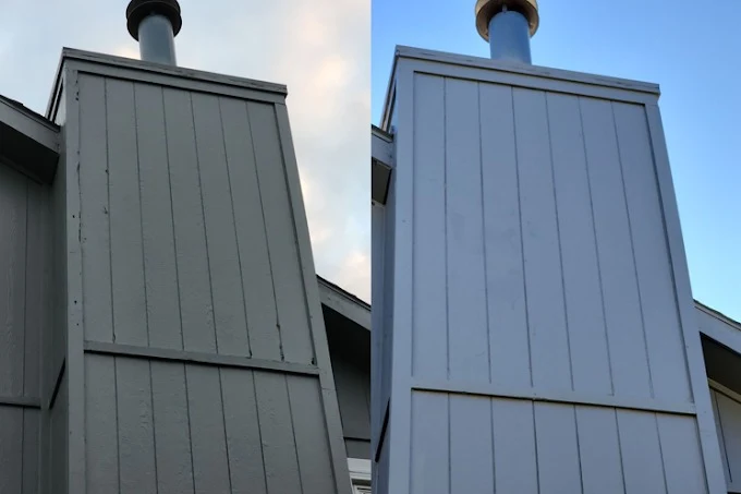 Exterior Woodwork, Before & After